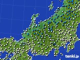 2021年02月10日の北陸地方のアメダス(気温)