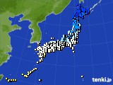 アメダス実況(気温)(2021年02月10日)