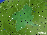 群馬県のアメダス実況(風向・風速)(2021年02月10日)