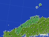 島根県のアメダス実況(風向・風速)(2021年02月11日)