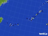 沖縄地方のアメダス実況(風向・風速)(2021年02月13日)