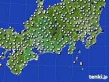 東海地方のアメダス実況(風向・風速)(2021年02月13日)