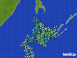 アメダス実況(気温)(2021年02月14日)