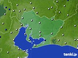愛知県のアメダス実況(風向・風速)(2021年02月14日)