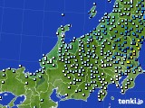北陸地方のアメダス実況(降水量)(2021年02月15日)