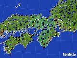 近畿地方のアメダス実況(日照時間)(2021年02月15日)