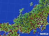 北陸地方のアメダス実況(日照時間)(2021年02月16日)