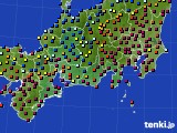 東海地方のアメダス実況(日照時間)(2021年02月16日)
