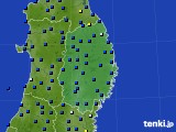 岩手県のアメダス実況(日照時間)(2021年02月16日)
