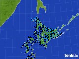 2021年02月16日の北海道地方のアメダス(気温)