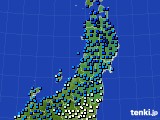 東北地方のアメダス実況(気温)(2021年02月16日)