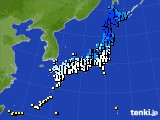 アメダス実況(気温)(2021年02月16日)