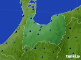 富山県のアメダス実況(気温)(2021年02月16日)