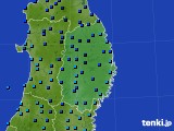 2021年02月16日の岩手県のアメダス(気温)