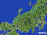 北陸地方のアメダス実況(風向・風速)(2021年02月16日)
