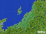 2021年02月16日の新潟県のアメダス(風向・風速)