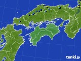 四国地方のアメダス実況(積雪深)(2021年02月17日)