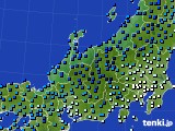 北陸地方のアメダス実況(気温)(2021年02月17日)