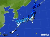 アメダス実況(気温)(2021年02月17日)