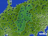 長野県のアメダス実況(気温)(2021年02月17日)