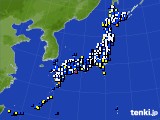 アメダス実況(風向・風速)(2021年02月17日)