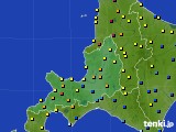 道央のアメダス実況(積雪深)(2021年02月18日)