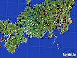 東海地方のアメダス実況(日照時間)(2021年02月18日)