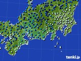 東海地方のアメダス実況(気温)(2021年02月18日)