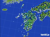 九州地方のアメダス実況(気温)(2021年02月18日)