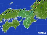 近畿地方のアメダス実況(積雪深)(2021年02月19日)