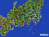 2021年02月19日の関東・甲信地方のアメダス(日照時間)