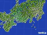 2021年02月19日の東海地方のアメダス(気温)