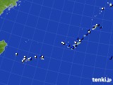 2021年02月19日の沖縄地方のアメダス(風向・風速)