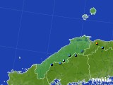島根県のアメダス実況(積雪深)(2021年02月20日)