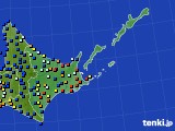 道東のアメダス実況(日照時間)(2021年02月20日)