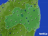 福島県のアメダス実況(風向・風速)(2021年02月20日)
