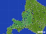 2021年02月20日の道央のアメダス(風向・風速)
