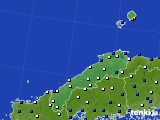 島根県のアメダス実況(風向・風速)(2021年02月20日)