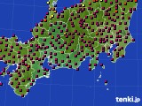 東海地方のアメダス実況(日照時間)(2021年02月21日)