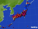 アメダス実況(日照時間)(2021年02月22日)