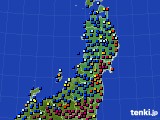 2021年02月23日の東北地方のアメダス(日照時間)