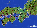 近畿地方のアメダス実況(日照時間)(2021年02月23日)