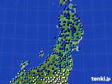 東北地方のアメダス実況(気温)(2021年02月23日)
