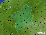 群馬県のアメダス実況(日照時間)(2021年02月24日)