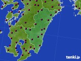 宮崎県のアメダス実況(日照時間)(2021年02月24日)