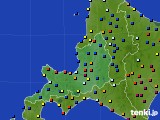 道央のアメダス実況(日照時間)(2021年02月25日)