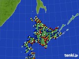 北海道地方のアメダス実況(日照時間)(2021年02月26日)