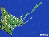 道東のアメダス実況(風向・風速)(2021年02月26日)