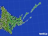 2021年02月27日の道東のアメダス(風向・風速)