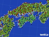 四国地方のアメダス実況(日照時間)(2021年02月28日)